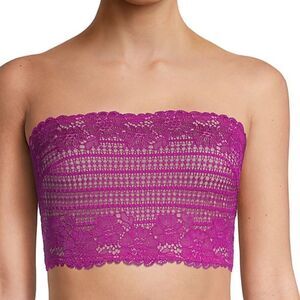 Free People Camila Strapless Lace-Contrast Bandeau